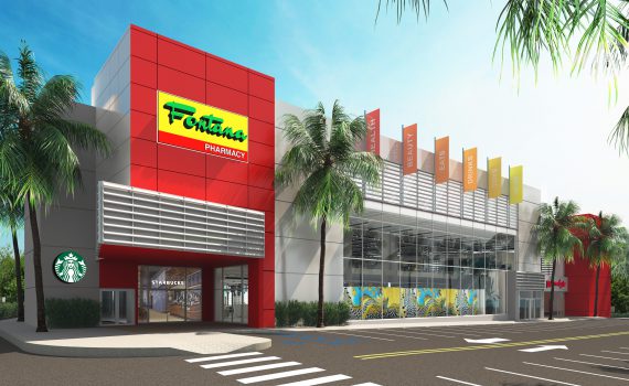 Facade of Fontana Pharmacy in Kingston Jamaica