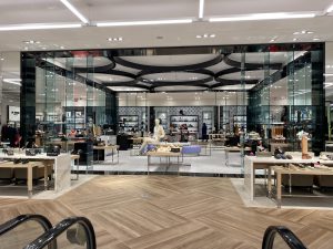 Interior of Center Core of Women Shoes section at Bloomingdale’s Norwalk, Connecticut